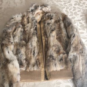NWT Charlotte Russe Rabit Fur coat